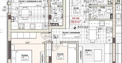 Appartement de deux chambres dans un immeuble de caractère à Kambanite