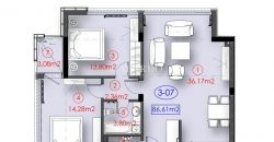 Appartement lumineux de deux chambres dans le quartier de Vitosha